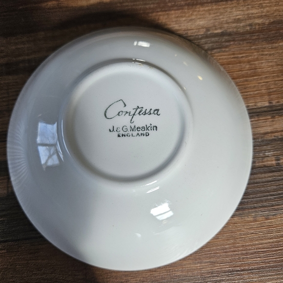 Contessa English Ironstone J&G Meakin Coup Cereal Bowl Discontinued Gray Band... - Picture 3 of 3